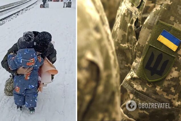 'Повні очі сліз': мережу зворушило відео зустрічі пораненого тата-захисника та маленького синочка під звуки повітряної тривоги