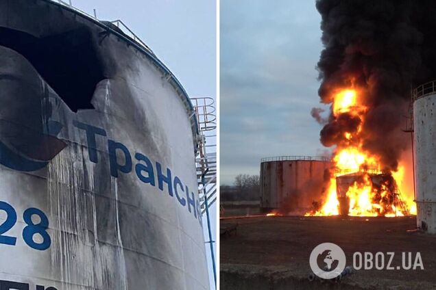 Украинский дрон устроил 'бавовну' на нефтебазе в Орловской области: появилось видео работы БПЛА