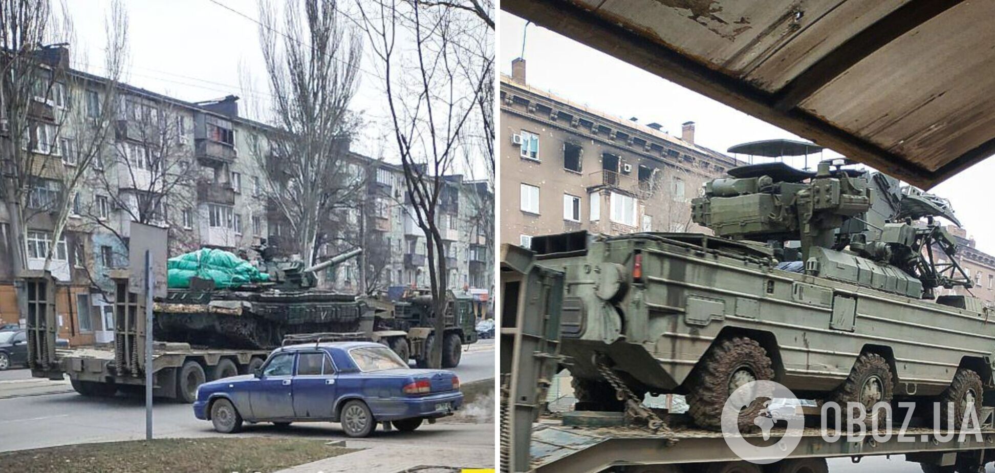 В районе Мариуполя зафиксирована переброска техники оккупантов: прибыли новые подразделения. Фото