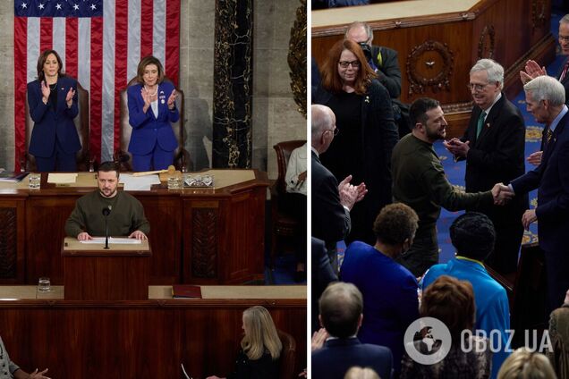 Зал 21 раз аплодував стоячи: Зеленський виступив у Конгресі США і закликав союзників посилити підтримку України. Відео