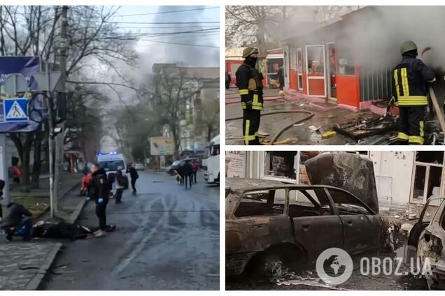 Цілеспрямовано били по мирних людях: ОВА показала центр Херсона після обстрілу РФ. Відео