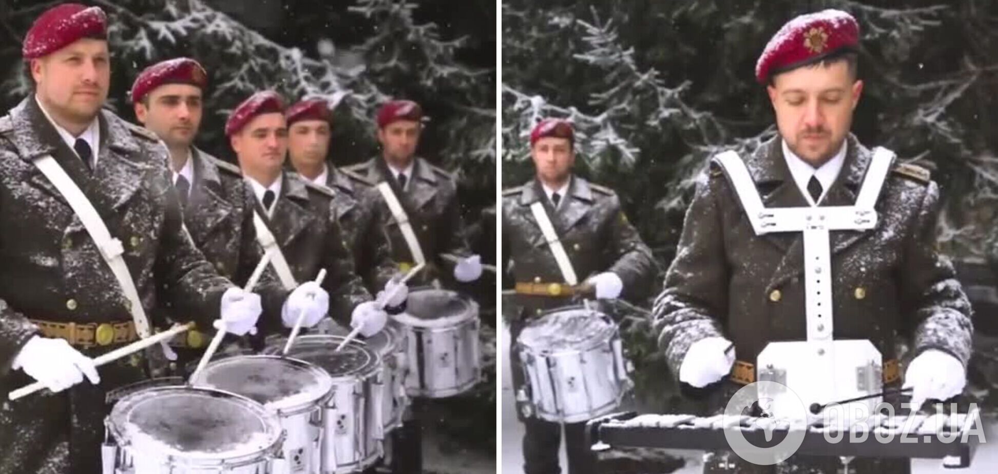 Оркестр Президентской бригады поздравил украинцев с Рождеством волшебной композицией. Видео