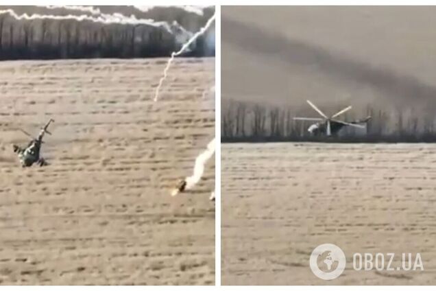 Оккупантов ждет только смерть: в сети показали, как украинские вертолеты работают по захватчикам. Видео