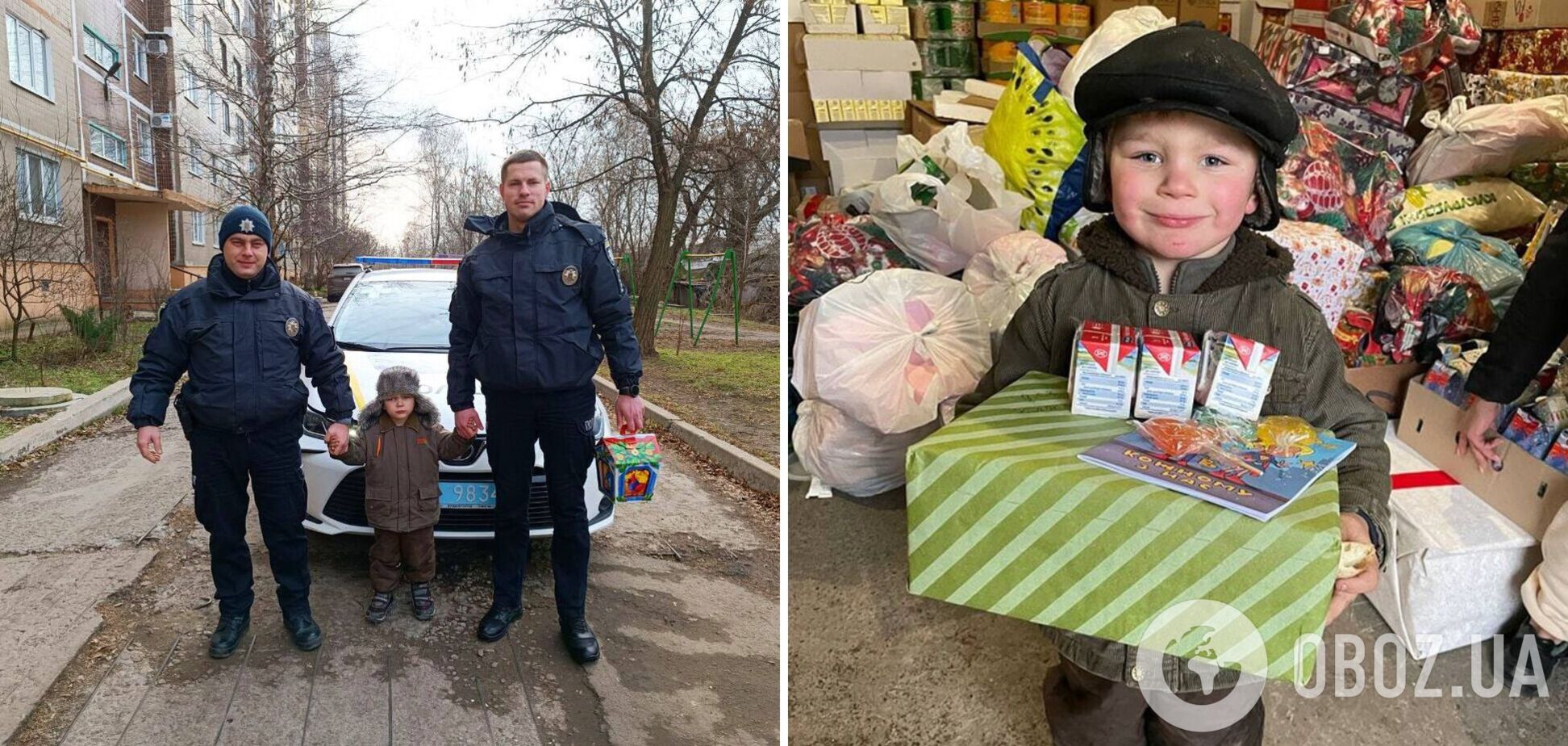 Патрульні зробили сюрприз хлопчику із Слов’янська, знімок якого облетів мережу: його тато захищає Україну. Фото 