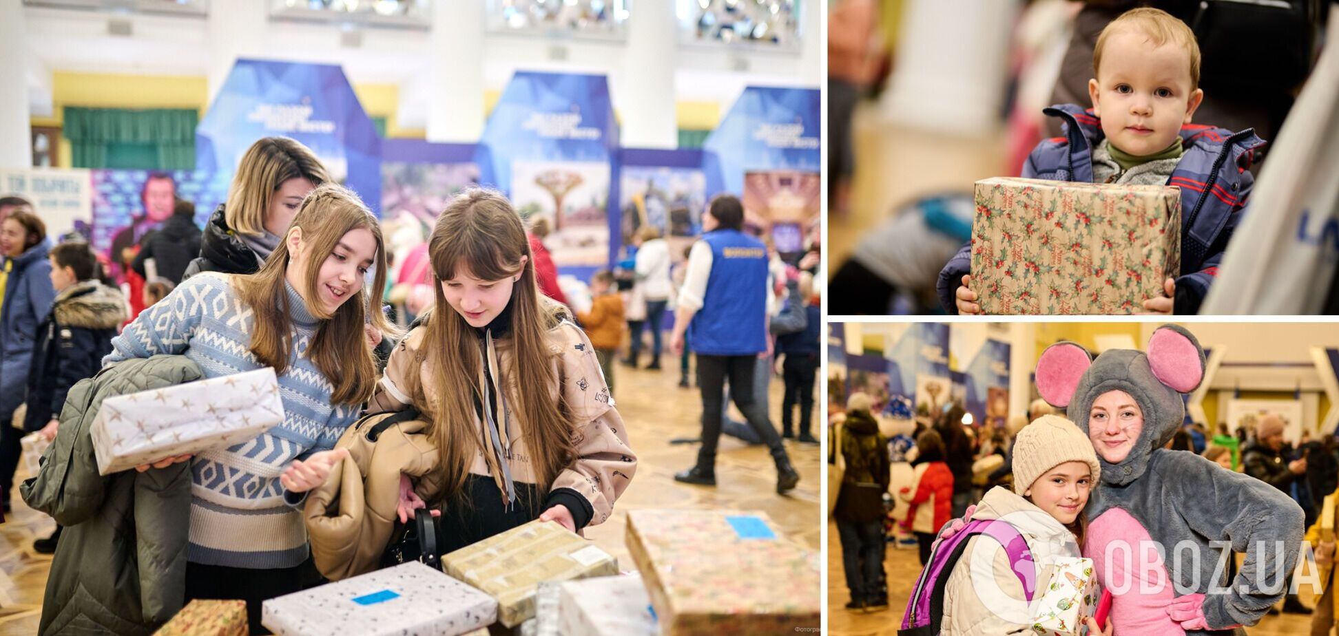 Андре Тан у ролі Санти: британські благодійники передали різдвяні подарунки для українських дітей