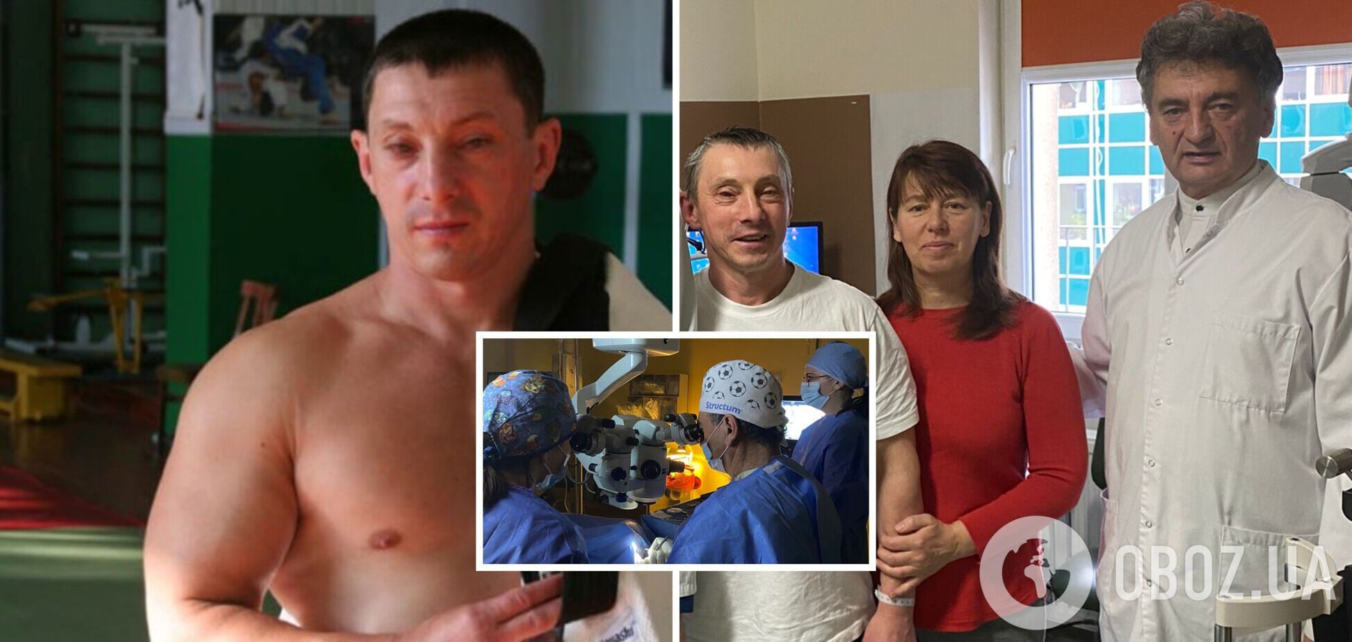 Прозрел через 30 лет после аварии: украинский паралимпиец смог увидеть жену после операции в Польше