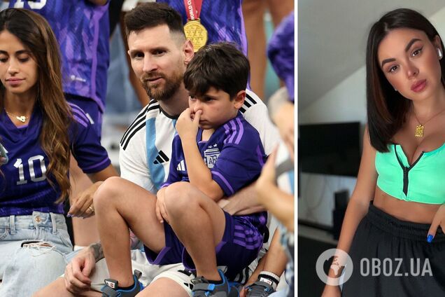 В Испании устроили травлю жене Лунина за мем с Месси и надпись на русском языке