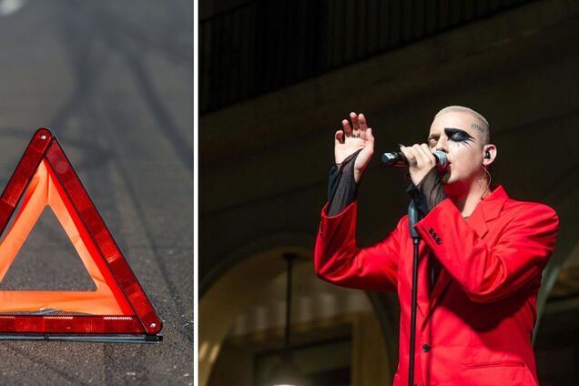 'Со вторым рождением меня': MELOVIN попал в ДТП в Киеве. Фото с места событий