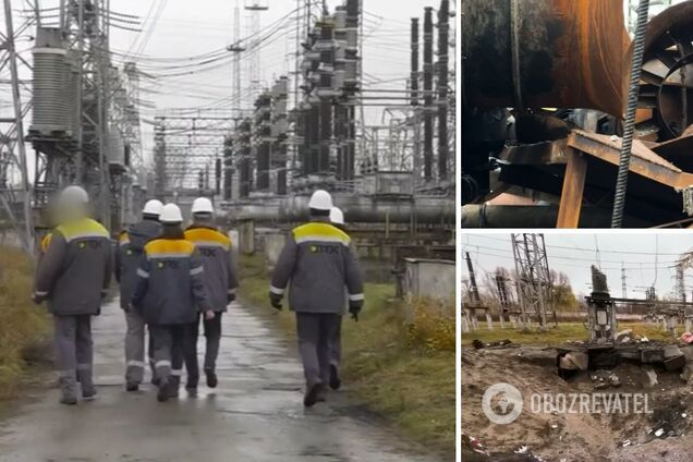 Французские СМИ показали масштабы разрушений одной из ТЭС ДТЭК после террористических ударов России. Видео