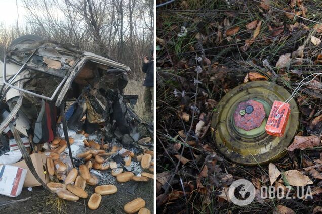 Везли хліб односельцям: на Харківщині двоє чоловіків підірвалися на міні. Фото