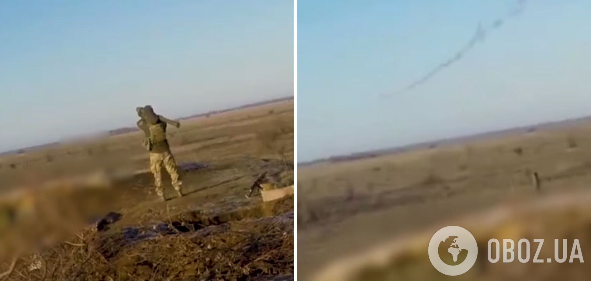 Один удар и точно в цель: военнослужащий ВСУ сбил российскую крылатую ракету выстрелом из ПЗРК. Видео