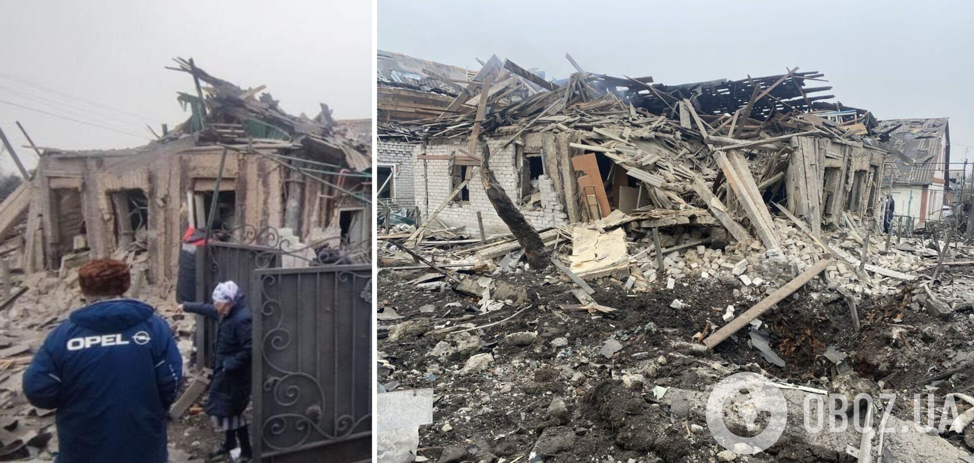 На Запоріжжі ударом РФ поранено вагітну і дитину, пошкоджено житлові будинки. Фото