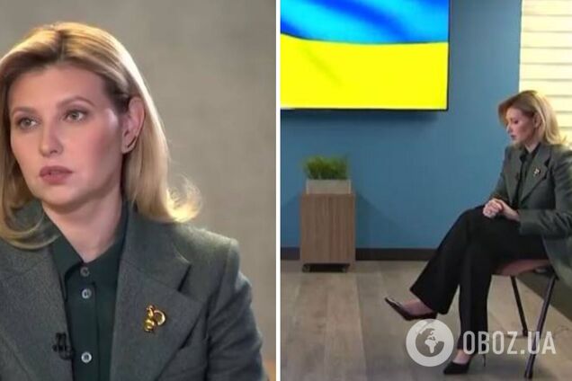 Штани-кльош, сірий жакет і шпилька: Олена Зеленська підбила підсумки року в елегантному образі. Фото