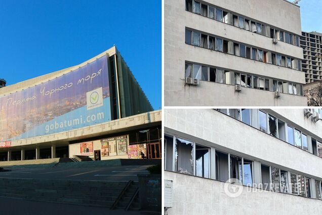 Взрыв повредил здание