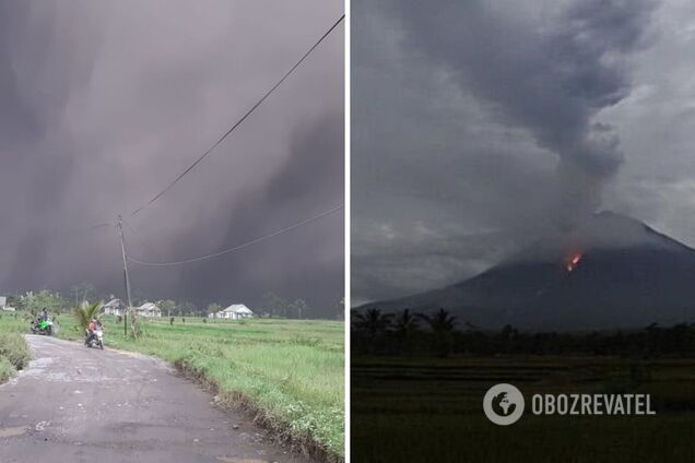 В Индонезии на острове Ява проснулся вулкан Семеру: объявлен максимальный уровень опасности. Фото и видео