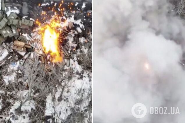 Оккупанты разложили БК для использования, но все пошло не так: ВСУ устроили 'бавовну'. Видео