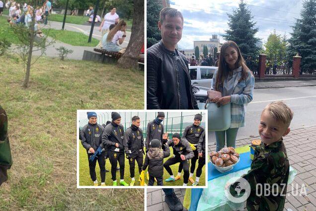 Не завадили холод і відключення електроенергії: у Львові 6-річний хлопчик зібрав понад 12 тис. грн для ЗСУ. Фото