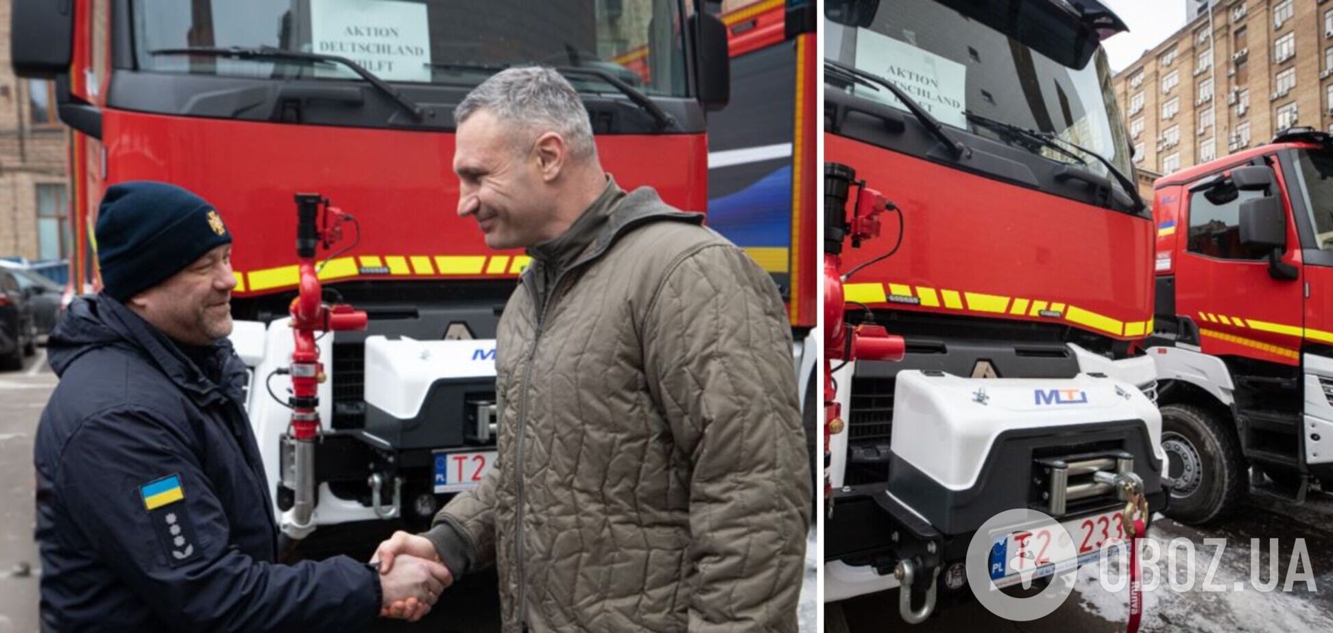 Киев передал Харькову сверхсовременные пожарные авто с возможностью пенотушения, – Кличко