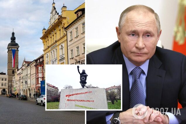 У Празі встановили красномовний пам'ятник Путіну з газовим краном у руках. Фото