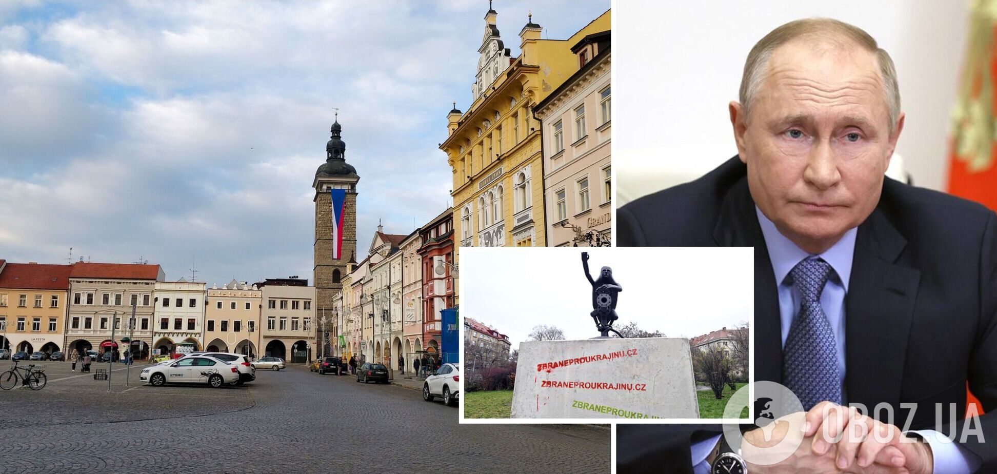 У Празі встановили красномовний пам'ятник Путіну з газовим краном у руках. Фото
