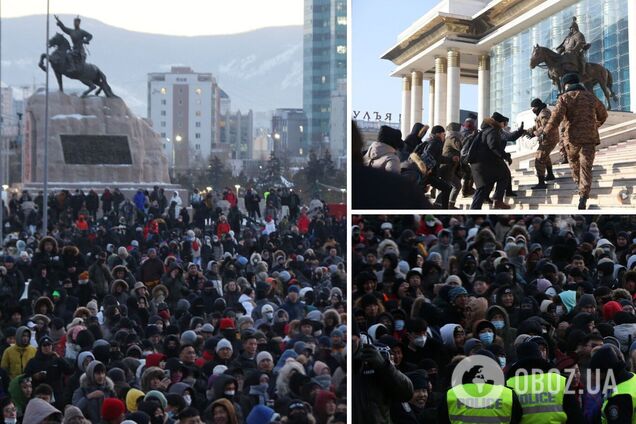 В Монголии вспыхнули масштабные протесты, митингующие начали штурмовать Дворец правительства