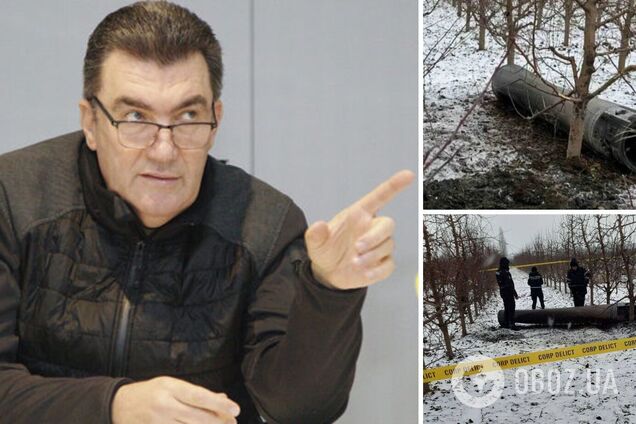 Данілов заявив, що ракета, яка впала в Молдові, точно має стосунок до РФ