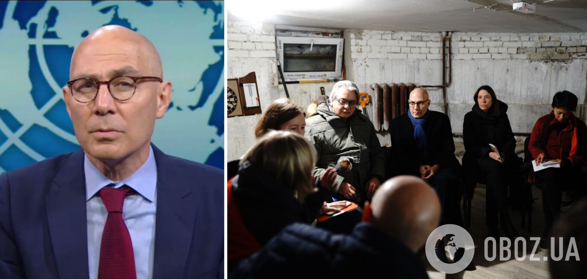 Комиссар ООН по правам человека во время массовой атаки РФ находился с визитом в Киеве: фото с бомбоубежища