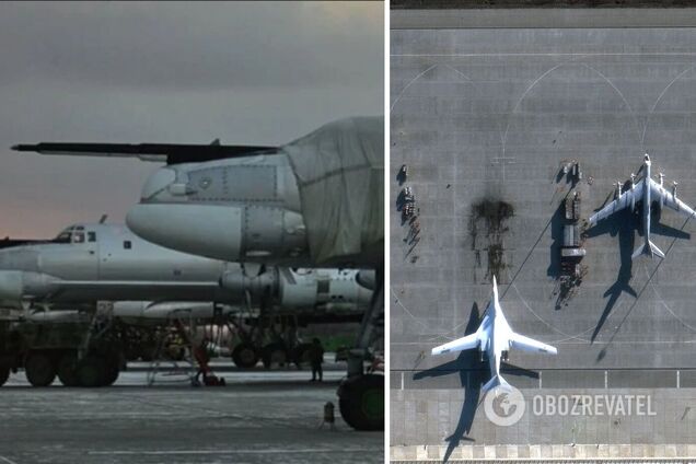 Россияне нарисовали приманки Ту-95 на авиабазе в Энгельсе. Фото