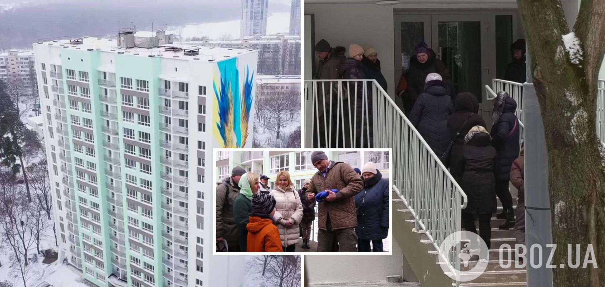 Дом был восстановлен после попадания российской ракеты