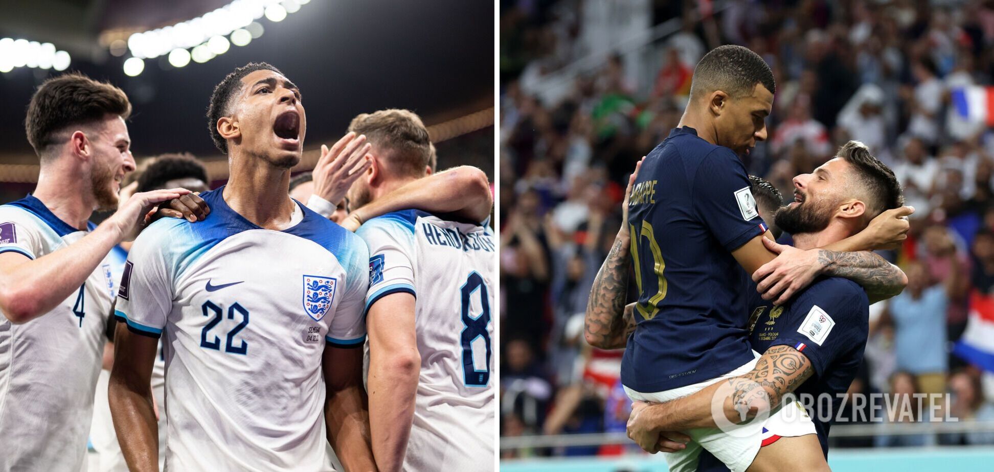 Где сегодня смотреть Англия – Франция. Расписание трансляций 1/4 финала ЧМ-2022