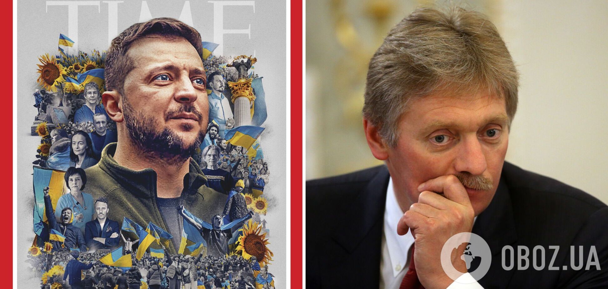 У Кремлі відреагували на визнання Зеленського людиною року за версією Timе: заявили про 'русофобію'