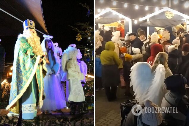 На ярмарку встановили будиночок Святого Миколая