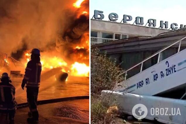 Мінус склад БК, гелікоптери і десятки одиниць техніки: спливли дані про наслідки 'бавовни' в Бердянську