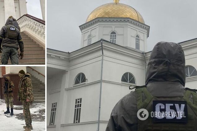 Незарегистрированное оружие, российские агитки и подозрительные лица: СБУ наведалась в объекты УПЦ МП в двух областях, где обнаружила много интересного. Фото