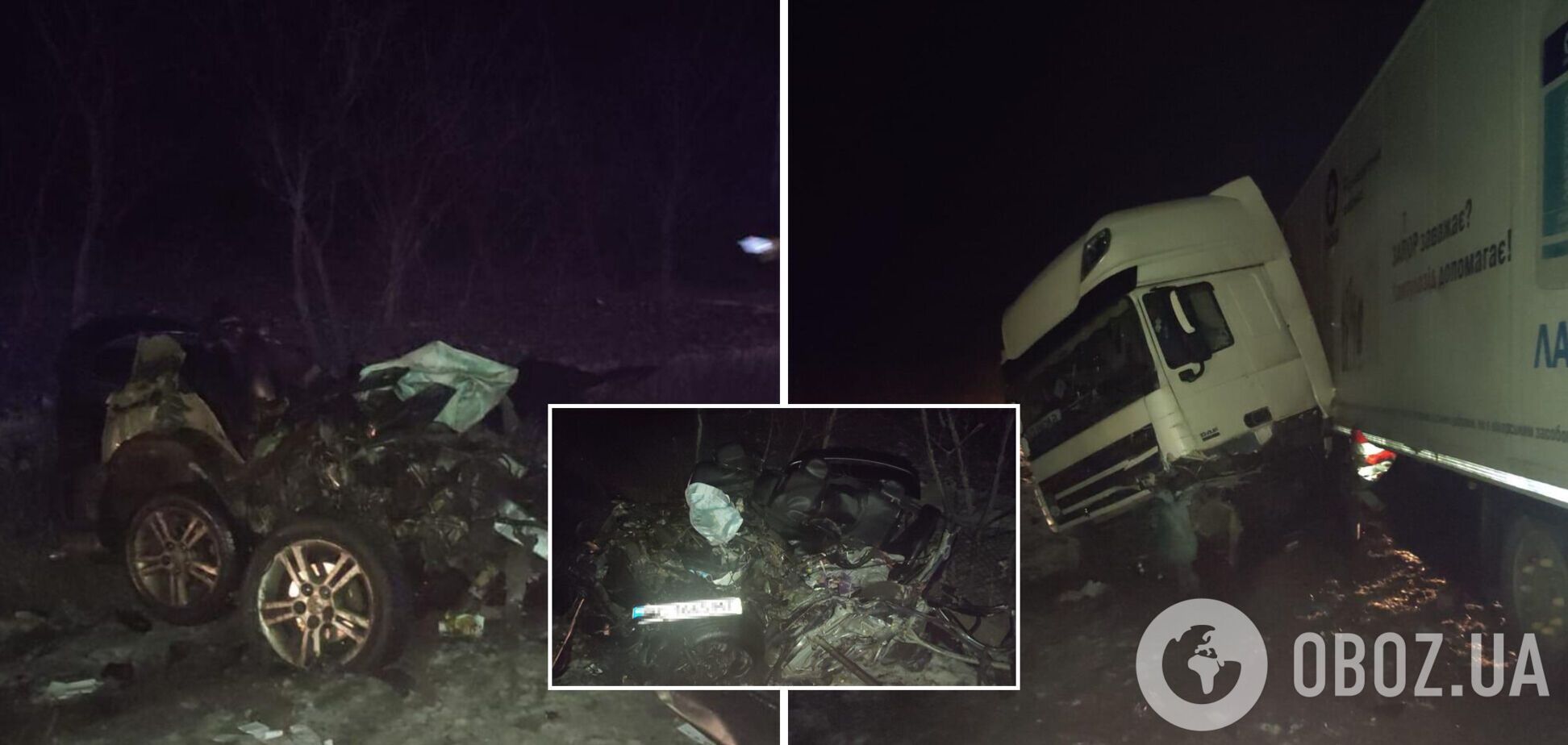 На Львовщине легковушка превратилась в груду металла от столкновения с фурой, есть погибший. Фото и видео