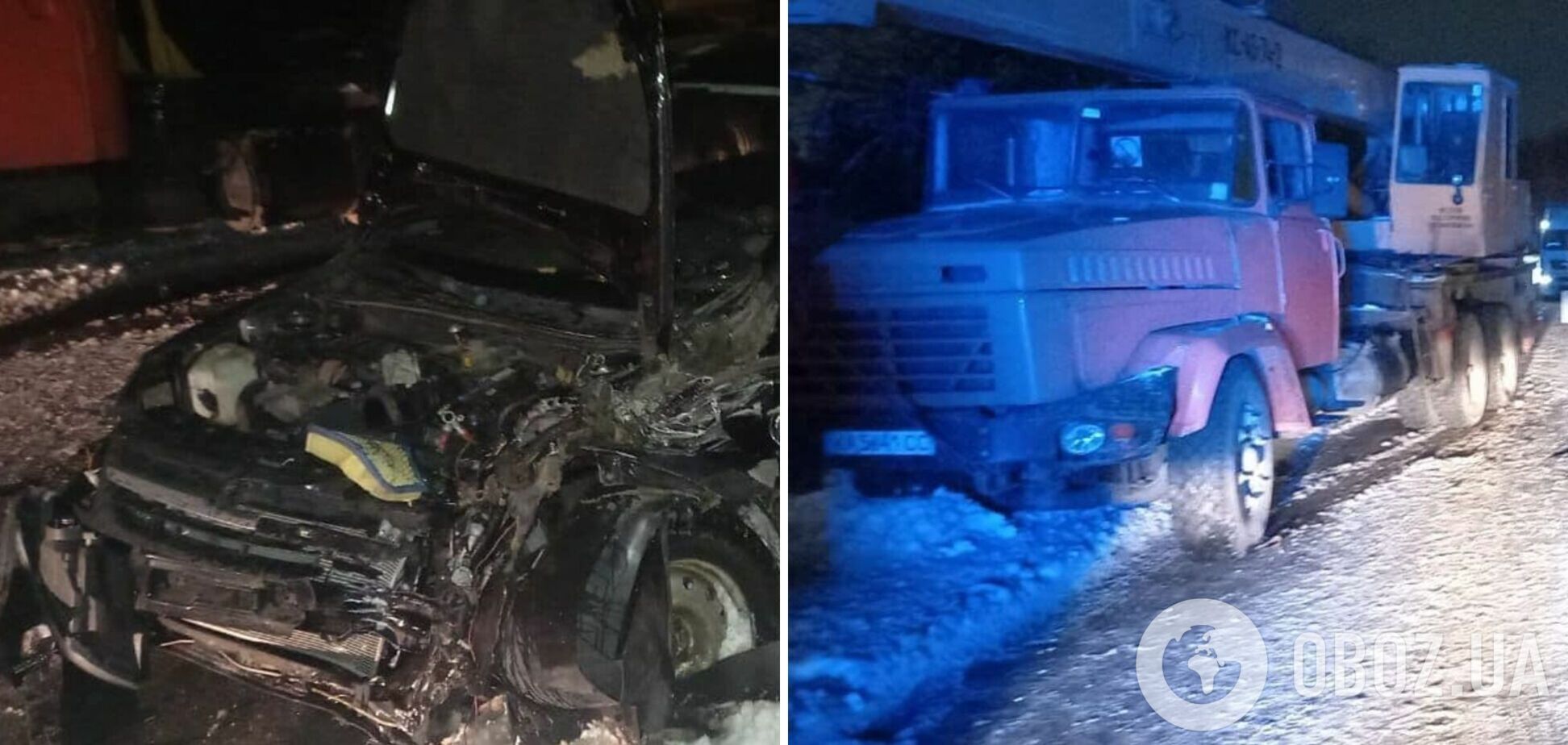 Зіткнулися вантажівка та легковик