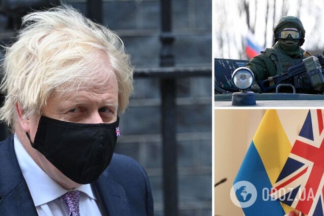 Джонсон напередодні візиту в Україну закликав Росію 'відступити та розпочати діалог'