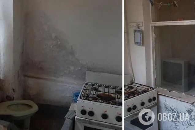 В Одессе продают квартиру с расположенным у кухонной плиты унитазом