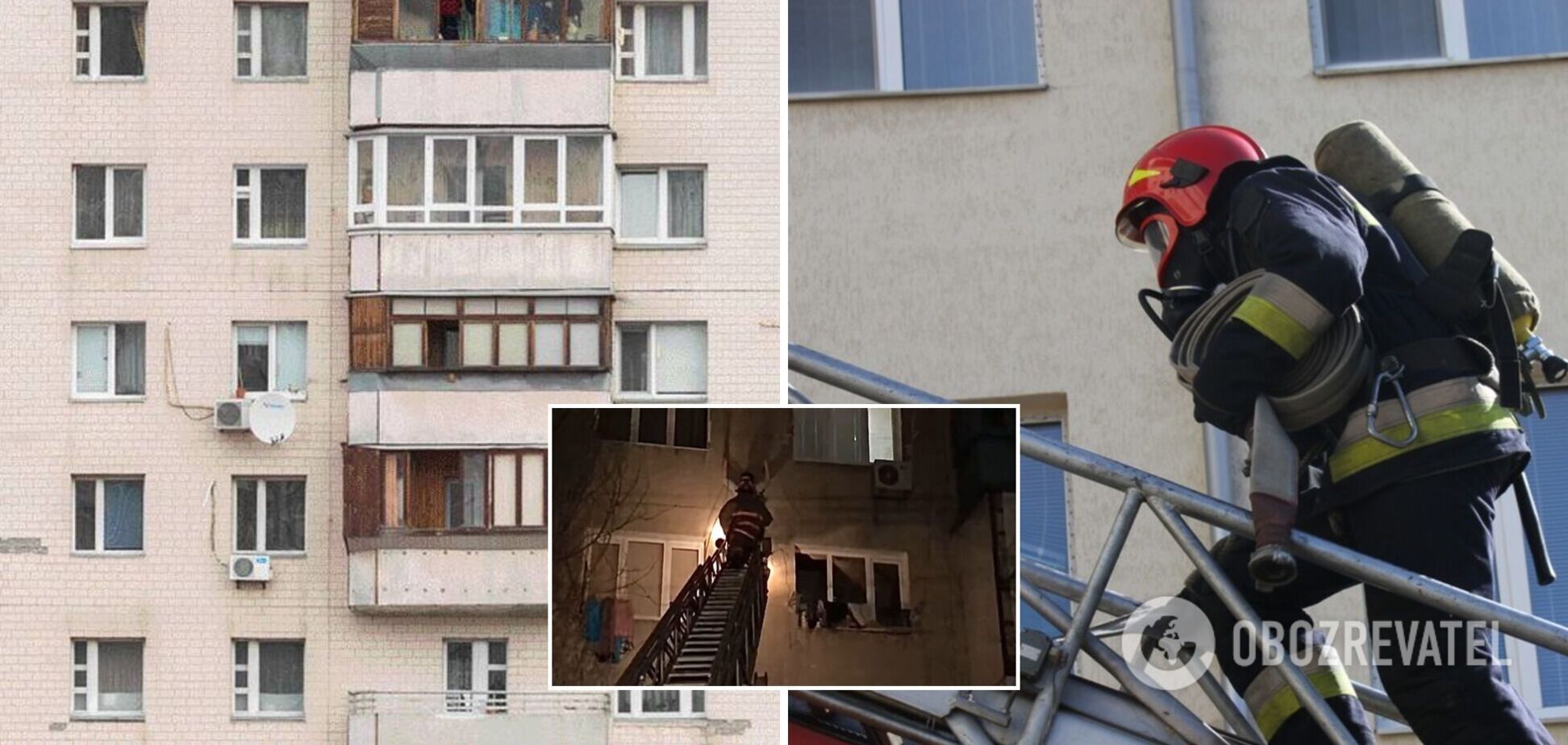 На Одещині жінку зняли з кондиціонера на третьому поверсі: кричала, що їй все набридло. Відео