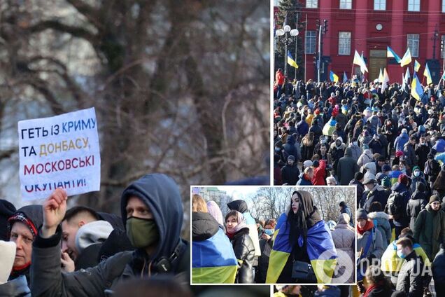 У Києві відбувся масштабний Марш єдності на тлі агресії РФ. Фото та відео