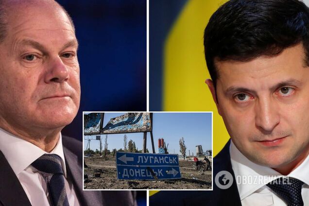 Шольц: Зеленский пообещал разработать закон об особом статусе Донбасса