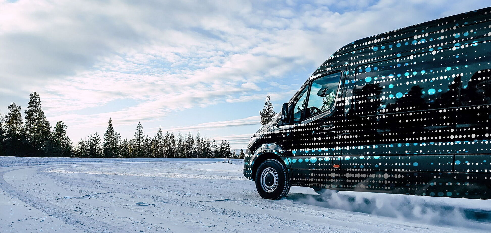 Электрический Mercedes-Benz eSprinter прошел зимние тесты