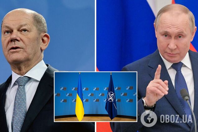 Расширение НАТО не обсуждается: Шольц ответил Путину на требование отказать Украине во вступлении 'прямо сейчас'