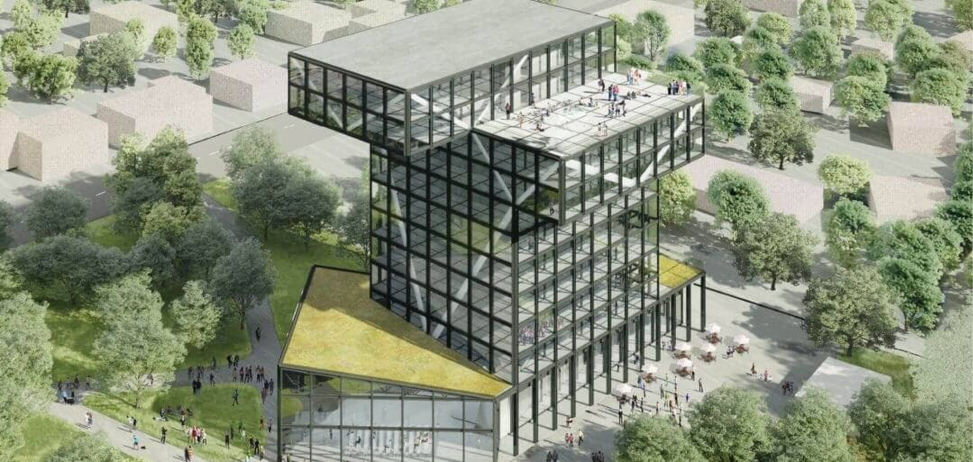 В центре Мариуполя идет активная фаза строительства частного вуза 'Метинвест Политехника'