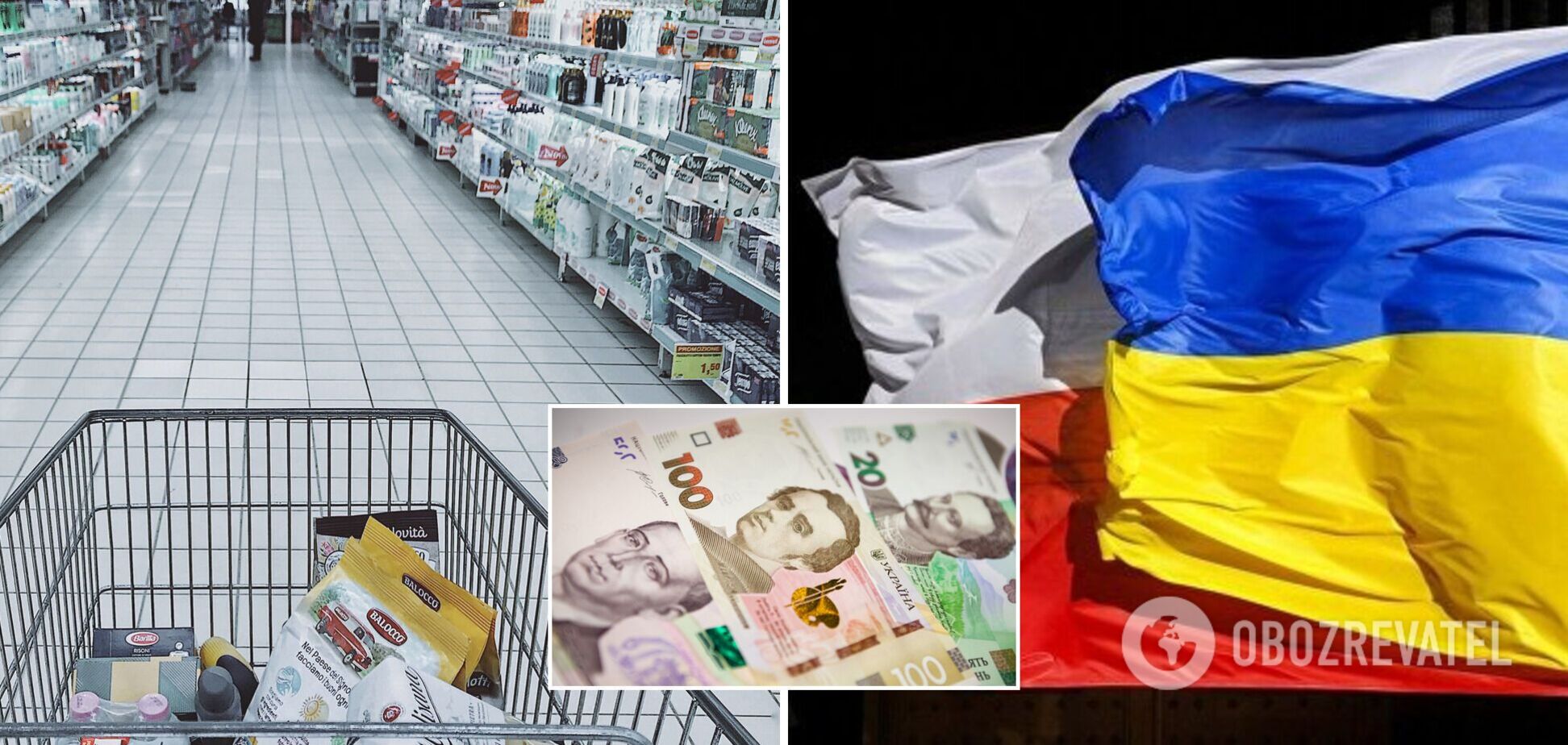 Ціни на продукти в Україні вищі, ніж у Польщі