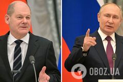 Шольц не підтримує мирного договору на умовах Путіна