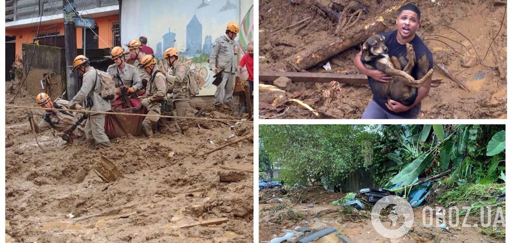 Стихия сносила дома и авто: в Бразилии в результате мощного наводнения и оползней погибли больше 100 человек. Фото и видео