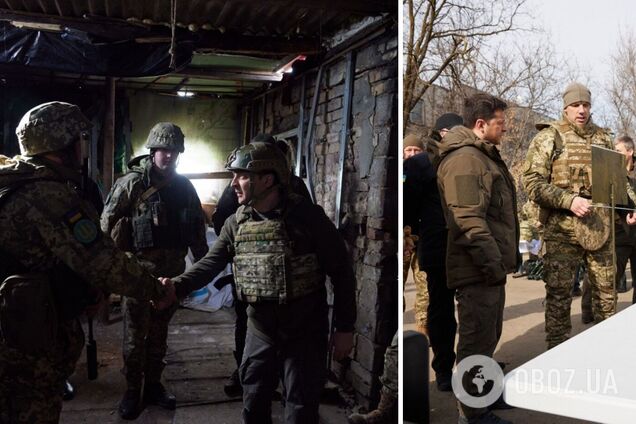 Зеленский побывал на передовой в зоне ООС, где оккупанты вели интенсивные обстрелы. Фото и видео