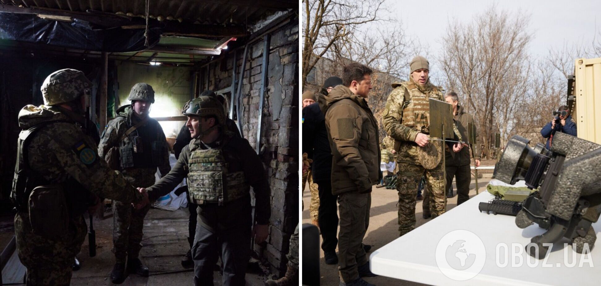 Зеленский побывал на передовой в зоне ООС, где оккупанты вели интенсивные обстрелы. Фото и видео