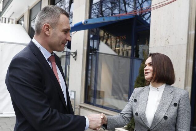 Кличко в Мюнхене встретился с лидером белорусской оппозиции Тихановской. Видео